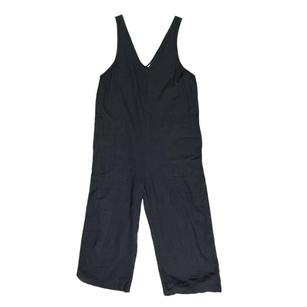 Charcoal Wide-Leg Sleeveless Jumpsuit - Size S